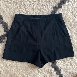 Aritzia Babaton High Waist Black Shorts 00